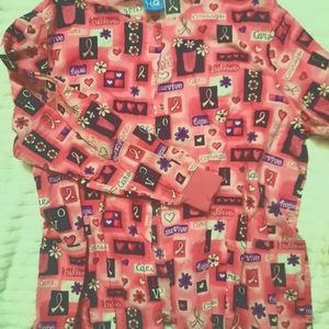 Woman's scrub jacket top
